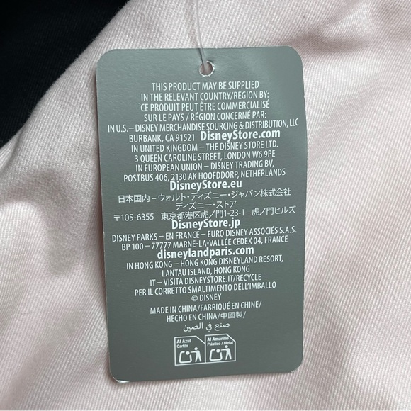 Disney Varsity Jacket Womens Mickey Mouse Pink Black Disneyland Lined Zip NEW - Picture 16 of 16